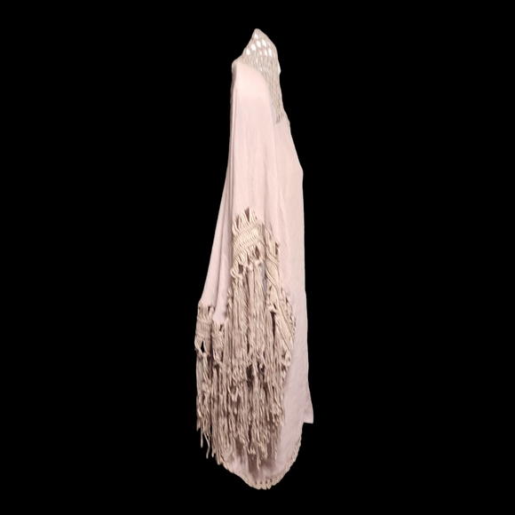 Do Everything In Love Lightweight Crochet Tassel Tan Cardigan - Picture 3 of 15